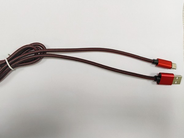 聯鑫德誠2A漁網編織USB Type-A to USB Type-C數據線定制